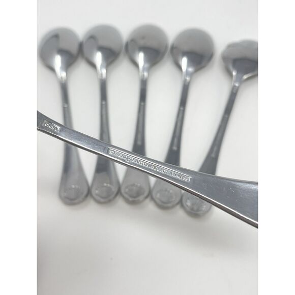 Reed & Barton BAYVIEW Stainless Glossy Teaspoons Set Of 5 & 1 Sugar Spoon 6.25” - Picture 7 of 7